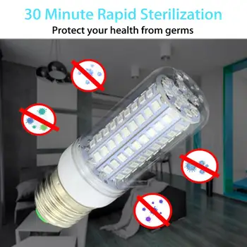 

UV Germicidal Lamp Disinfection Sterilization LED Light Corn Bulb For School Office Home 10W