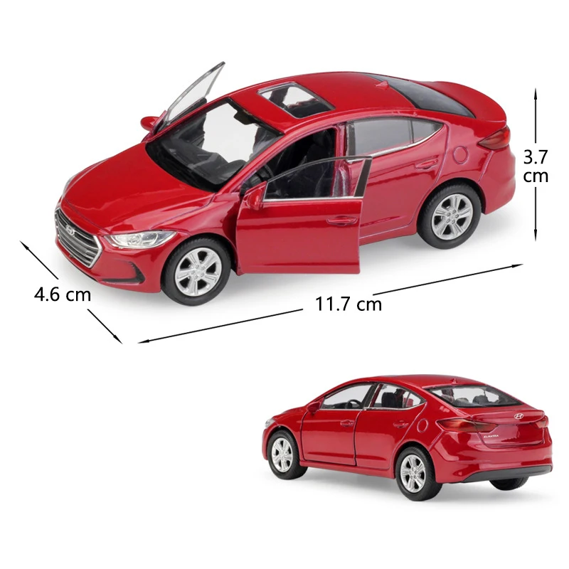 Welly 1:36 литье под давлением Elantra высокого симулятора сплава Модель автомобиля