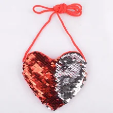 С ремешком Любовь Сердце с блестками Портмоне Вечерние ключ детский подарок милая сумка Мини Портативный молнии день рождения Мода