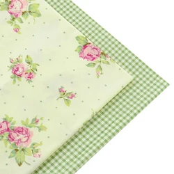 2 Pcs/Lots 40cmx50cm Pre-cut Fat Quarter Lovely Colorful Quality Printed Cotton Fabrics Patchwork Quilting Cloth for DIY Sewing