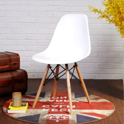 

Nordic dining room chair simple modern folding small apartment, lazy home desk, back plastic computer chair.