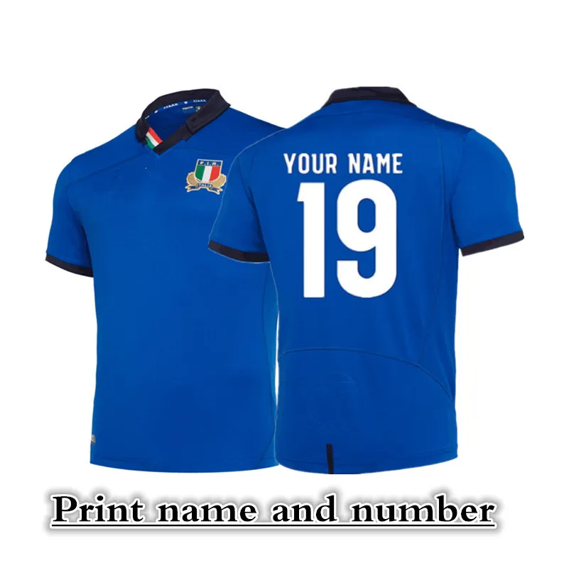 

2019 Italy RWC RUGBY JERSEY HOME JERSEY size S-5XL Print custom name number Top quality free shipping