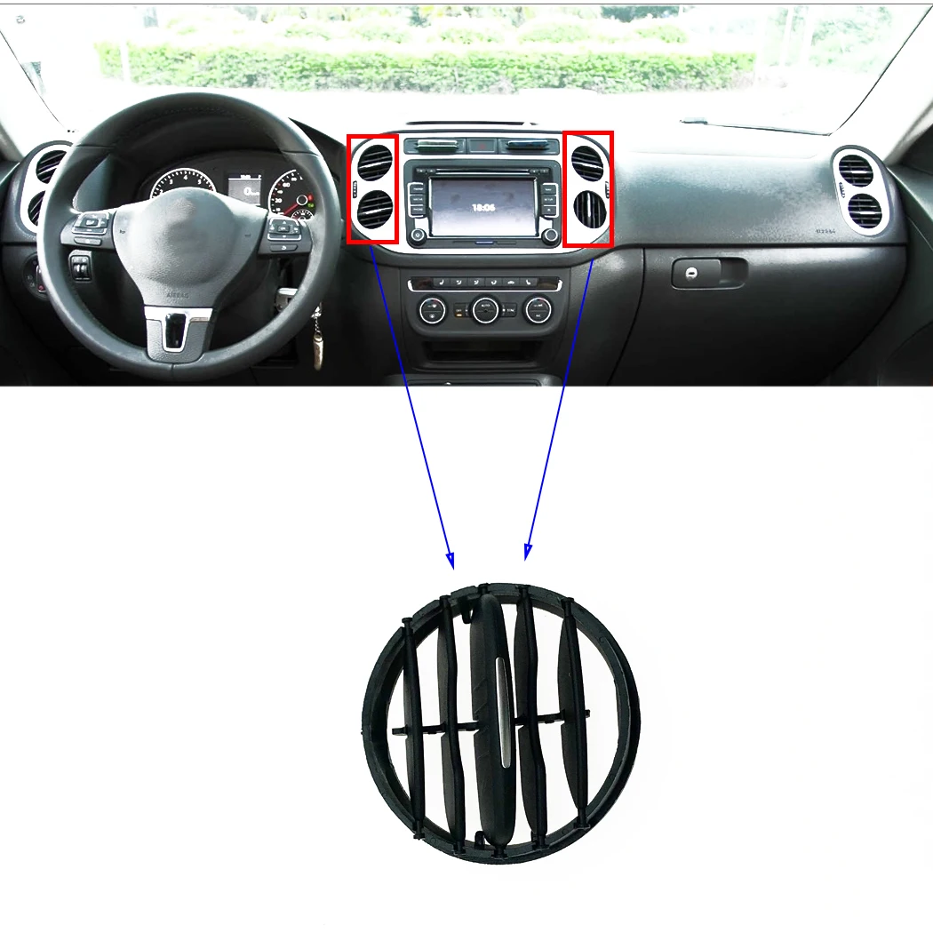 ESIRSUN Air Conditioning Outlet Middle Vent Shutters Instrument Desk Sliding Folding FIT FOR VW Tiguan 2011 2012 2013 2014-2016 |