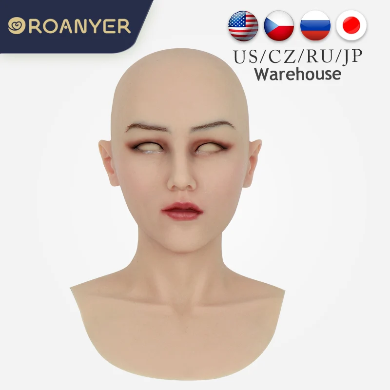 Реалистичная маска Roanyer силиконовая пикантная женская маскарадный костюм на
