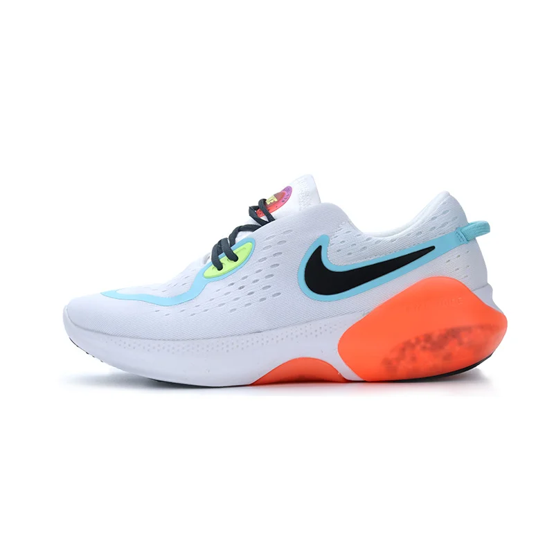Женские кроссовки для бега с логотипом Swoosh, дышащие и прочные кроссовки для спорта на открытом воздухе - Цвет: White and orange