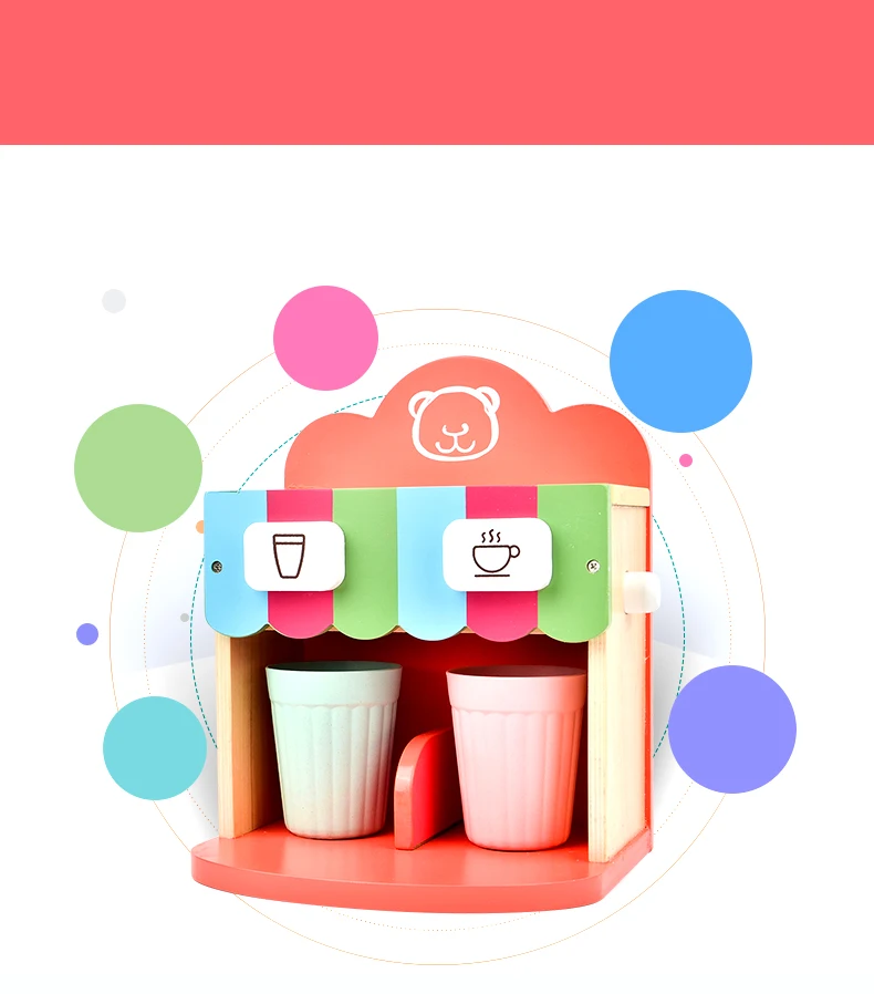 ToyWoo деревянная Кофеварка послеобеденный чай кухонные игрушки ролевые игры детские развивающие игрушки