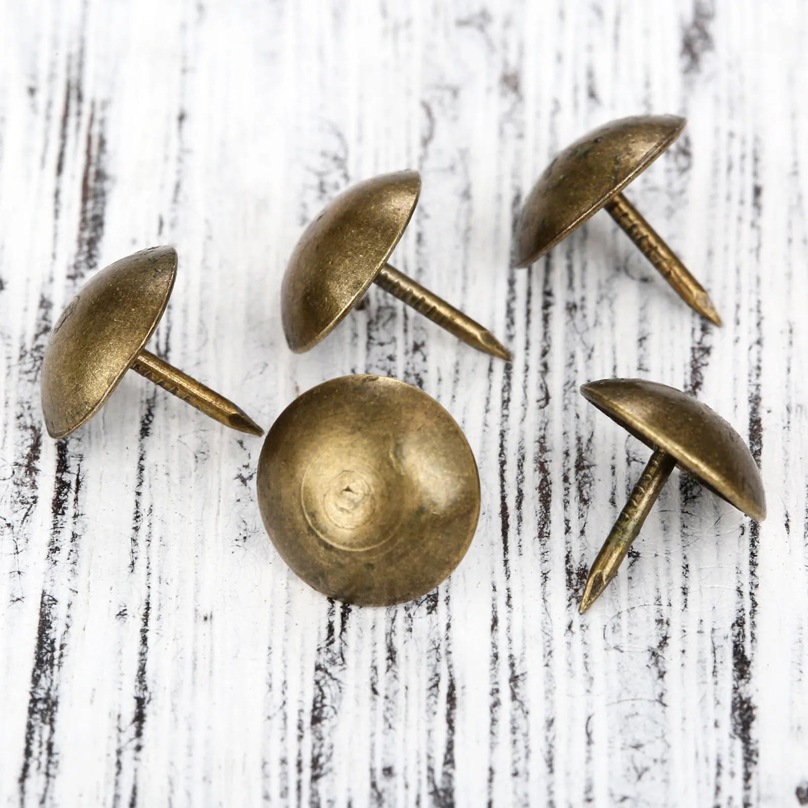 100pcs Retro Upholstery Nails Antique Bronze Decorative Tack Stud Pushpin Doornail Hardware 9x9mm