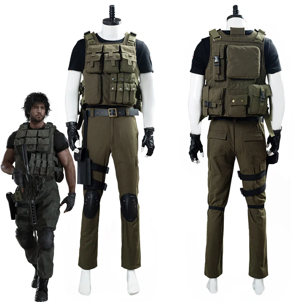 RESIDENT 3 Carlos Oliveira Cosplay Costume Uniform - AllCosplay