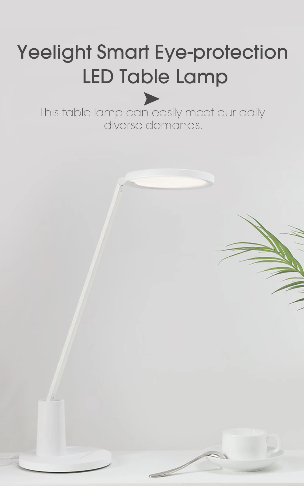Xiao mi jia Yeelight настольная лампа Muse Prime 14 Вт светодиодный смарт-защита глаз интеллектуальное Регулирование яркости для mi home APP