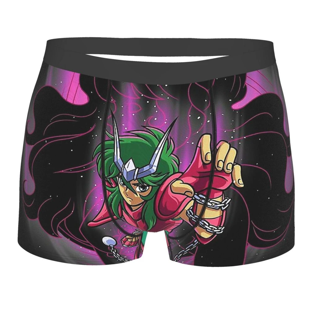 de los caballeros del zodiaco para hombre, ropa interior masculina con diseño de Anime Shun Of Andromeda, pantalones cortos ventilados, Bóxer|Calzoncillos| - AliExpress