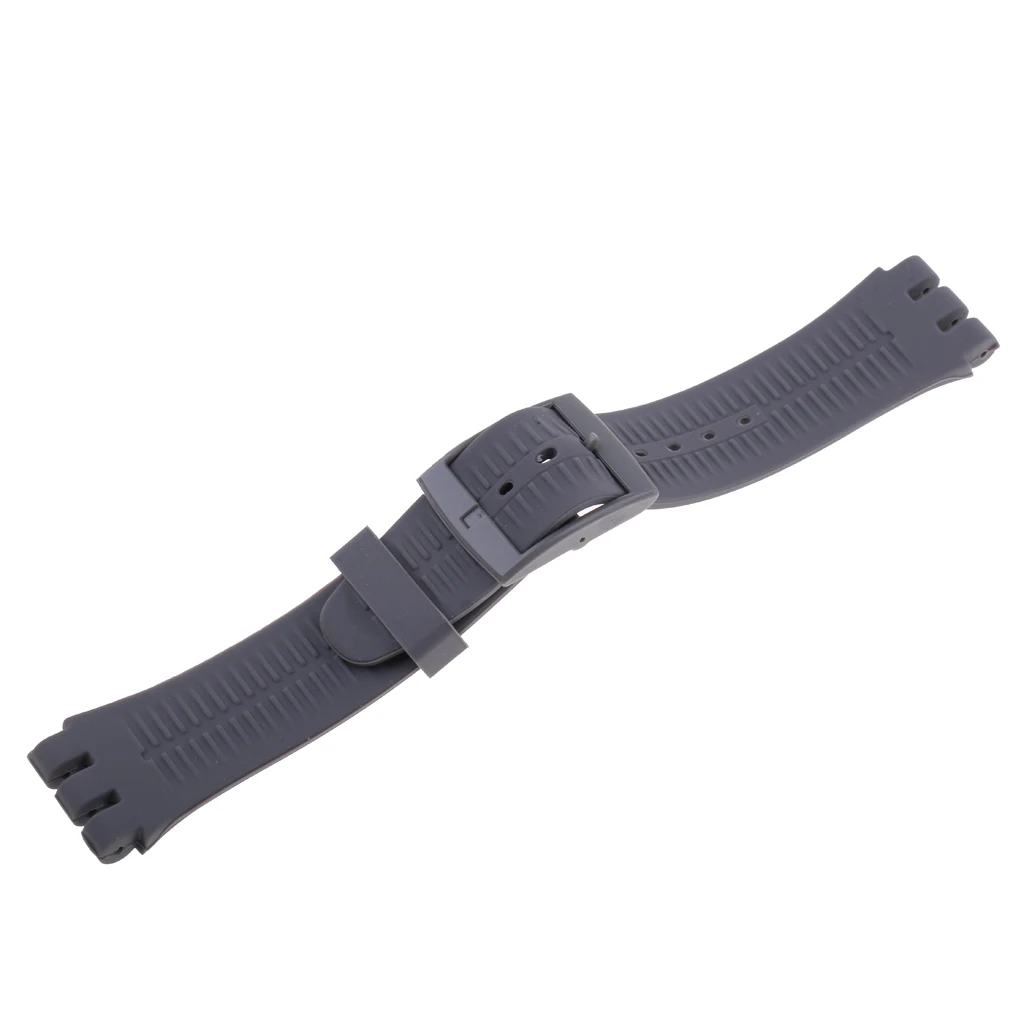 Soft Rubber Wristwatch Straps 19mm Silicone Rubber Watchband 19 Unique Colors For Swatch Watch Strap