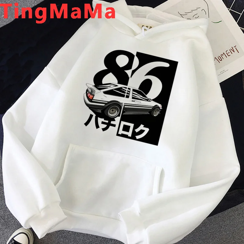 Толстовка Initial d Мужская y2k худи с надписью размера плюс | одежда