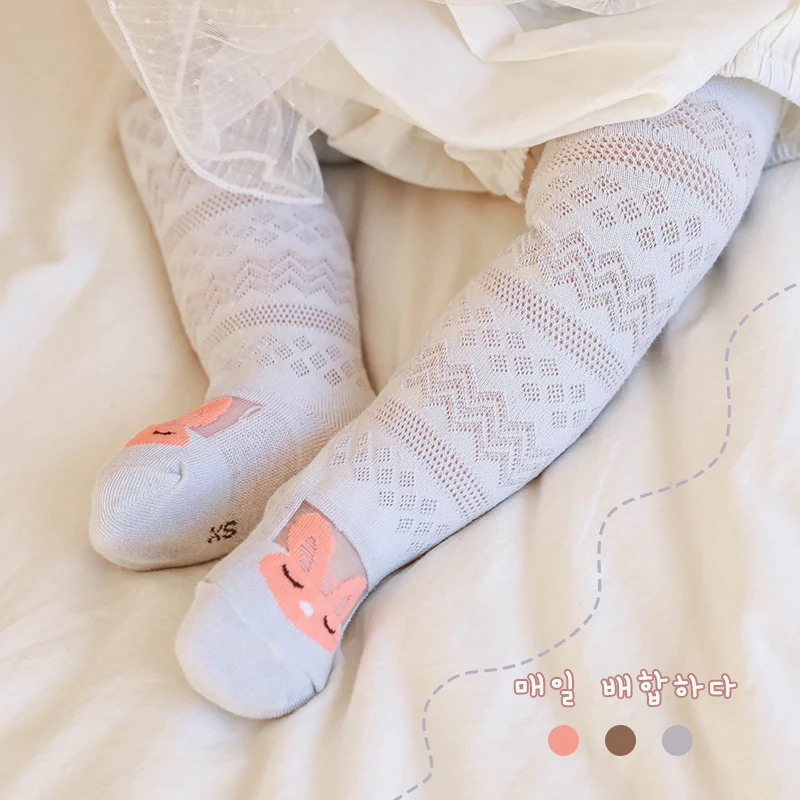 

0-5Y Summer newborn baby Ultra thin Breathable Mesh tights Toddler kids infant hollow out child girls pantyhose calcetines bebe