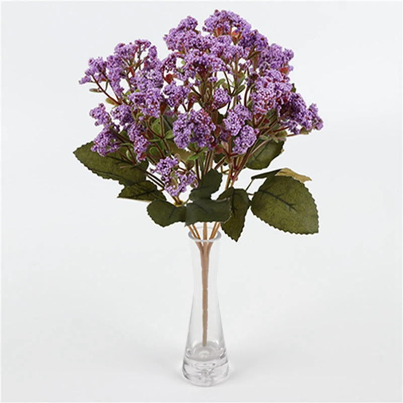 Artificial Autumn Chrysanthemum Flower Fake Foam Particles Creative Plastic Fake Flower Ornament For Wedding Home Decor