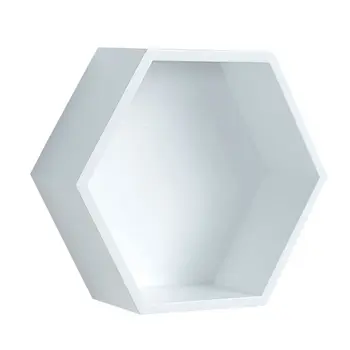 

Wall-Mounted Racks Wooden Wall Pendant Hexagonal Rack Living Room Decoration