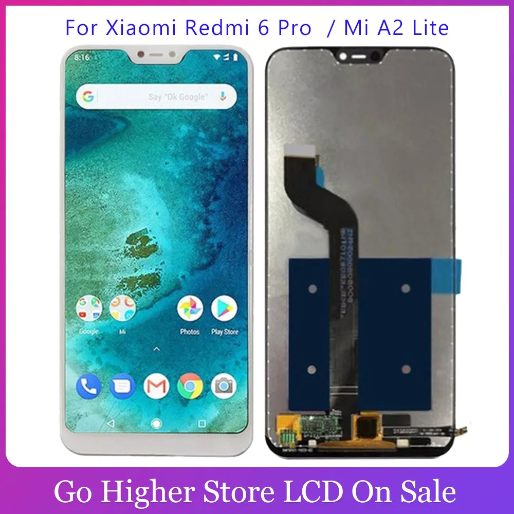 Для Xiaomi Redmi 6 Pro / Mi A2 Lite ЖК дисплей дигитайзер экран сенсорная панель стекло сенсор