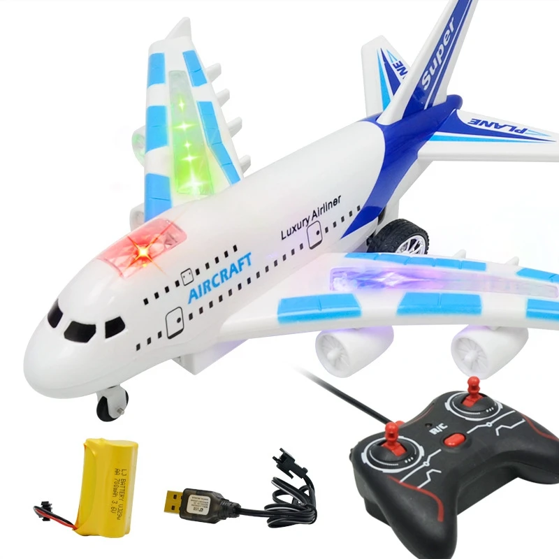 

Remote Control Aircraft RC Drone 4 Way RC Airplane Model Fixed Wing Plane for Kid Boy Birthday Gift-White