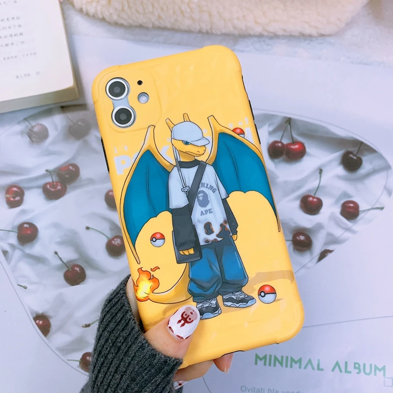 Мультяшный милый Genie чехол для телефона для IPhone 11 Pro XS Max XR 7 8 6S Plus модный объектив все включено силиконовый чехол для телефона задняя крышка - Цвет: Yellow