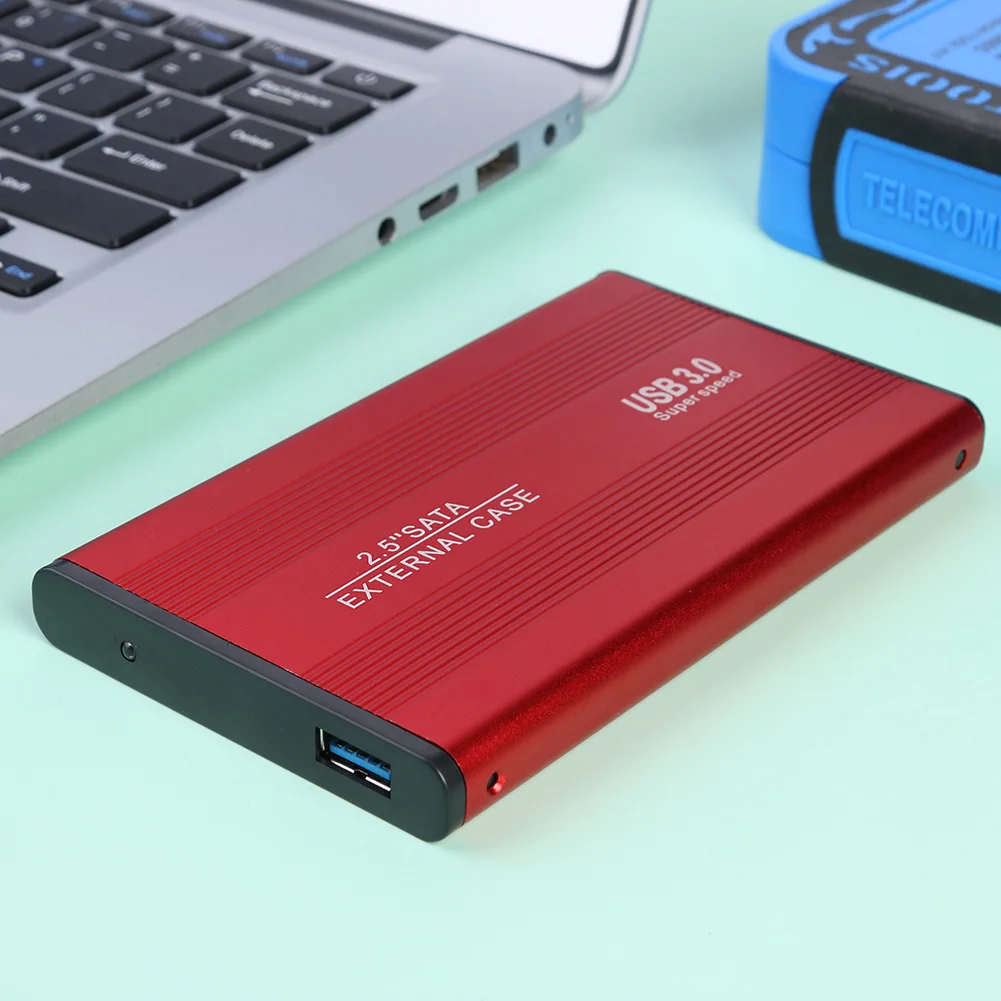 USB 3.0 하드 디스크 인클로저 알루미늄 합금 2.5 인치 SATA HDD SSD 모바일 케이스 박스, 사무실 관리 컴퓨터 용품
