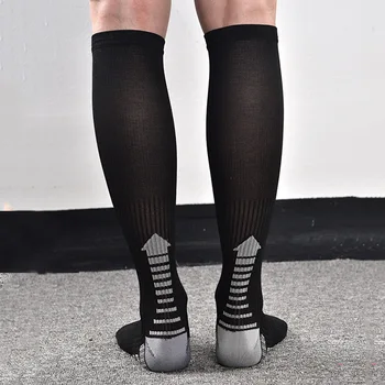 

1 pair of men's calf pressure socks anti - friction high elastic exercise over the knee men's socks.