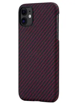 

Pitaka magcase (ki1103r) case for iPhone 11 (Red twill)