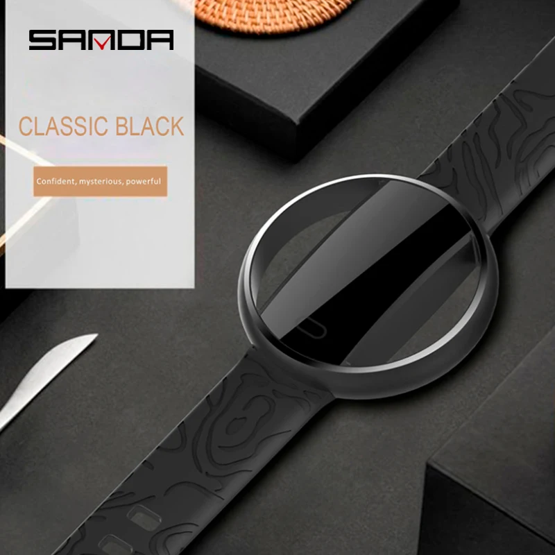 2020 SANDA Super Slim Smart Watch Men IP67 Waterproof Sports Smartwatch Heart Rate Monitor Fitness Bracelet reloj Intelligente