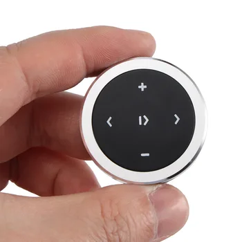 

AOZBZ Wireless Bluetooth Remote Control Motorcycle Bike Handlebar Media Button Car Steering Wheel for IOS Android Phone Car Kit