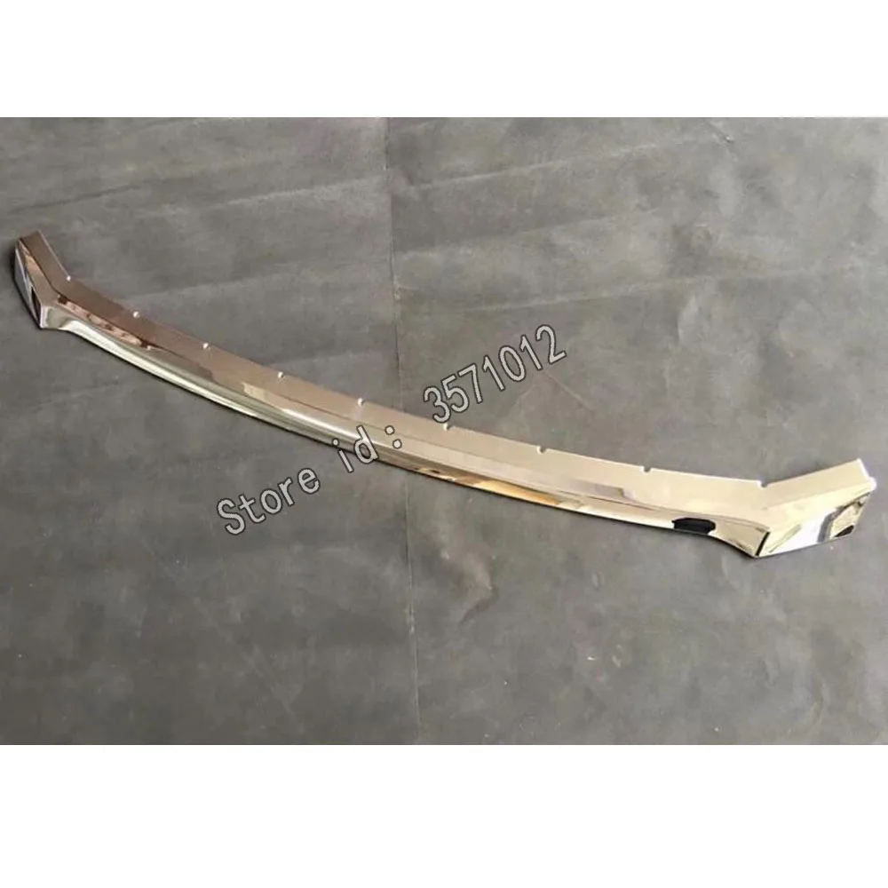 Для Toyota Highlander автомобильный бампер ABS Хромированная Отделка Передняя защитная решетка решетчатый каркас край 1 шт