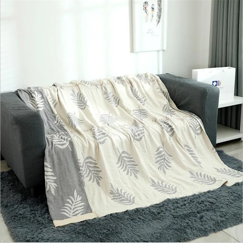 200*230 см Высокое качество дышащее одеяло пледы из бамбукового волокна; Одеяло s покрывала 4 слоя Муслин Хлопок, Бамбук одеяло для дивана