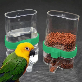 

Parrot Pet Dispenser Cage Clip Parrot Sparrow Feeding Tool Automatic Bird Feeders Pet Birds Feeder Food Water Feeding Drinker