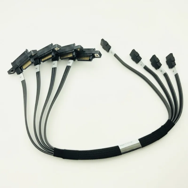 

SATA Cable SATA3 HDD Cage Cable 00Y8279 for Lenovo X3100 M5 Server 4x 7pin SATA to 4x 7pin+15pin Connector Backplane SATA Cables
