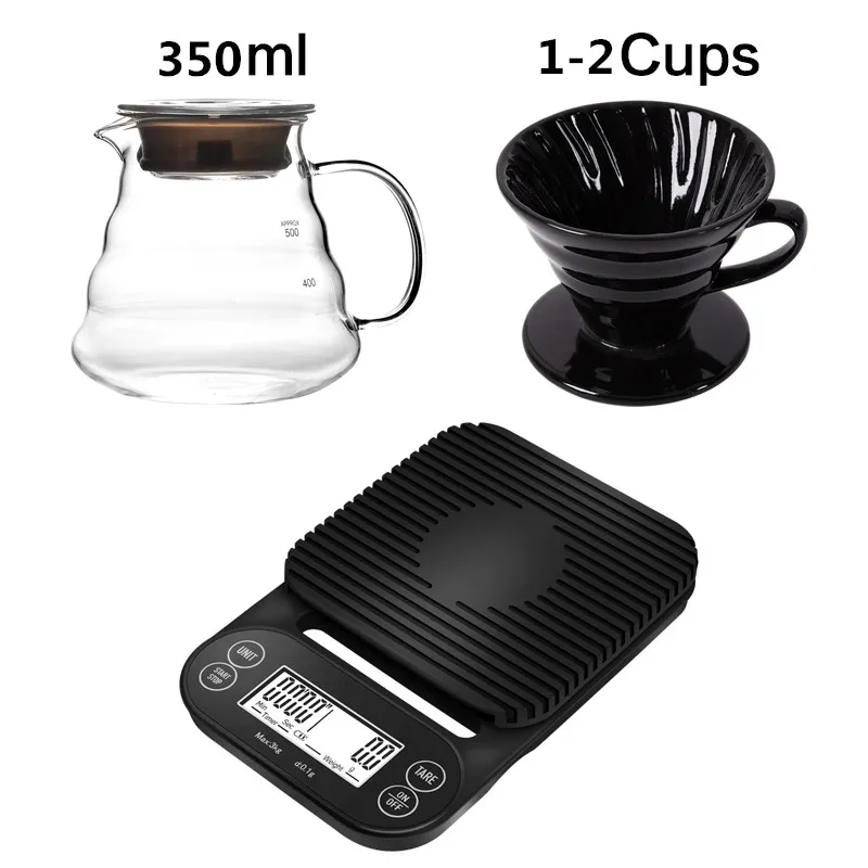 1-2 Cups Black Set