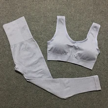 Набор для йоги из 2 предметов, одежда для тренировок для женщин, бесшовный спортивный комплект для женщин, одежда для активного отдыха, комплекты для йоги, женская спортивная одежда