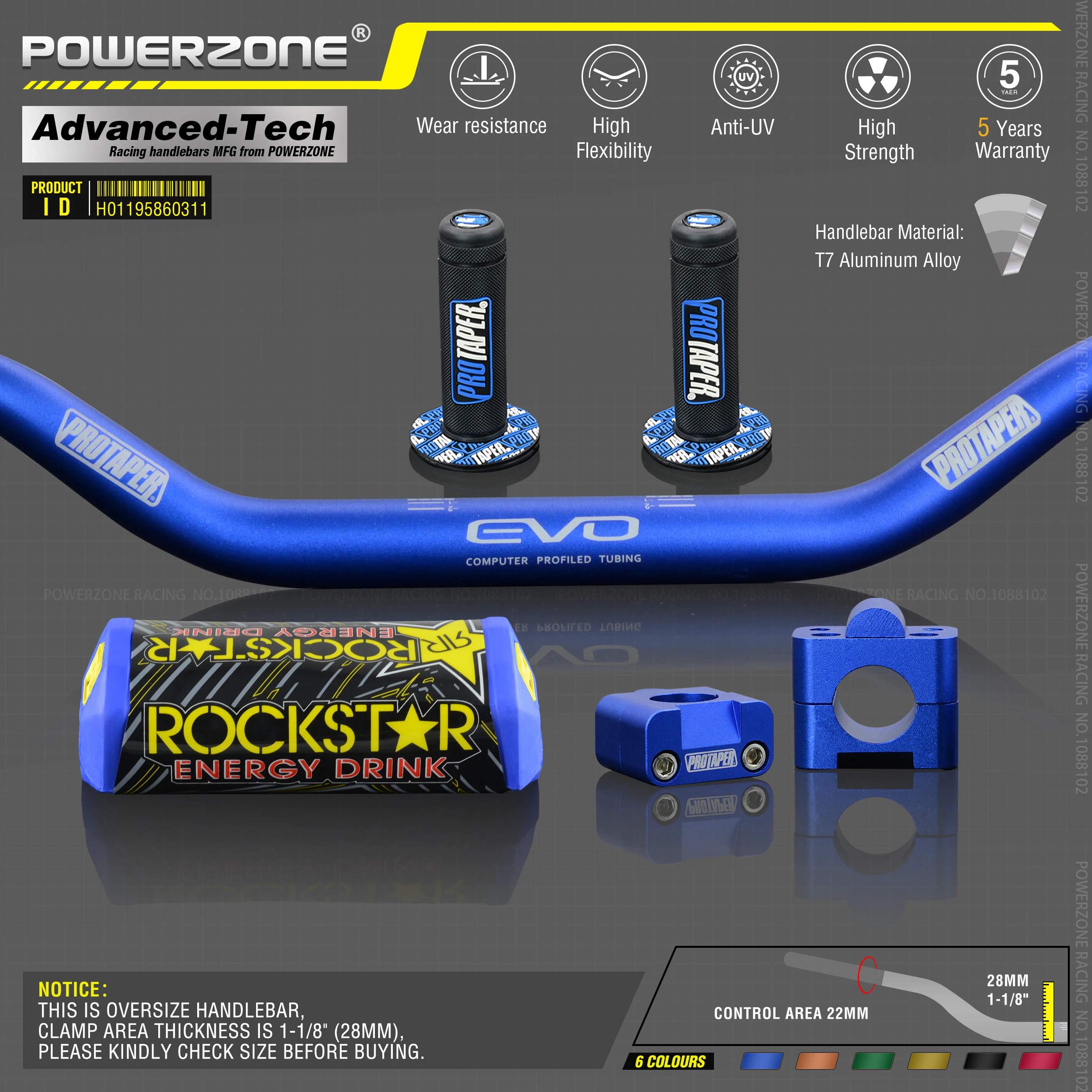 Рукоятка для Pro Cone Pack Bar 1 1/8 дюйма Классическая дверная ручка bar Грипсы питpro Racing внедорожный велосипед