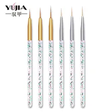 Поперечная граница для маникюра ручка для черчения 3 установленная прозрачная блестящая акриловая ручка для рисования флуоресцентная маркерная ручка