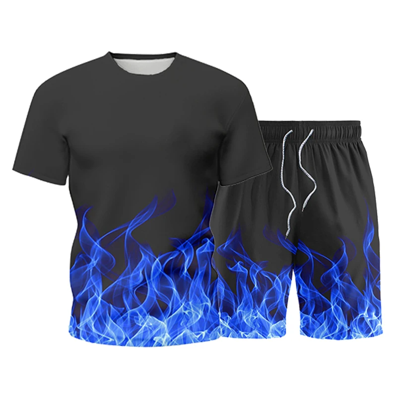Mens Set Oversize Sport New Young Summer Suit Running-Spring Fitness Casual Men Climbing-Sleeve