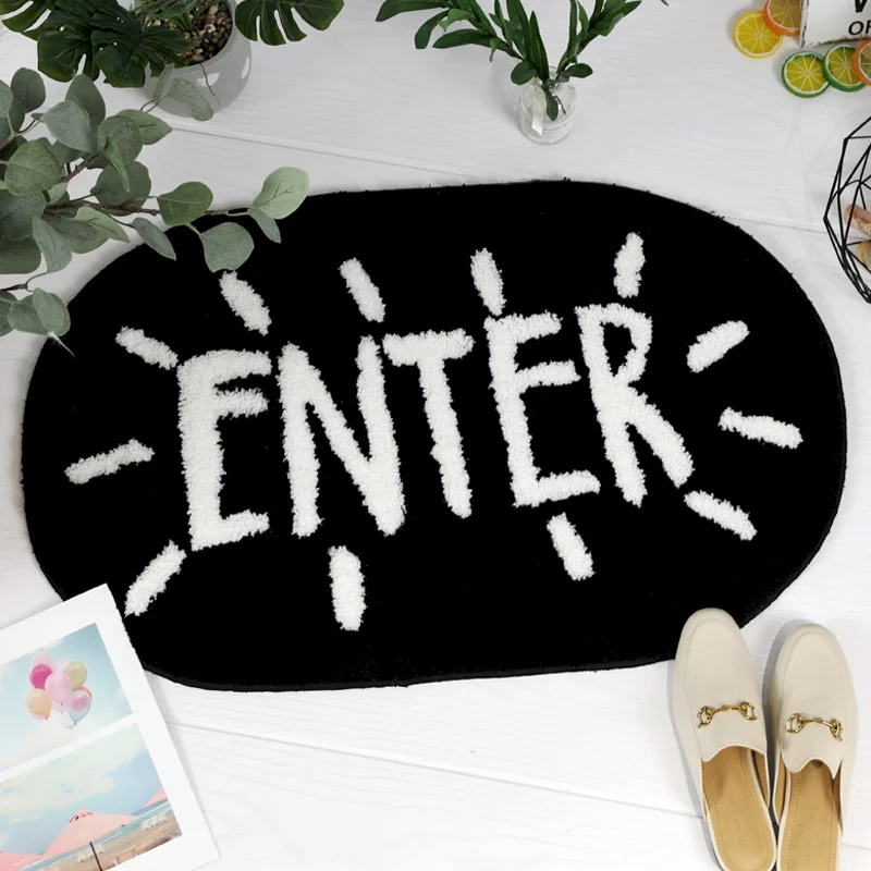 Северная Европа ins ветер ванная комната Противоскользящий коврик для домашней спальни дверная присоска коврик для ног двери туалета, ванной коврик можно мыть