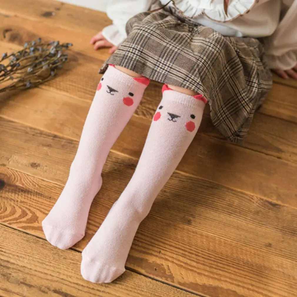 Children's Socks Spring And Summer Thick Cotton Cute Cartoon Anti-skid Breathable Floor Baby Mid tube Socks