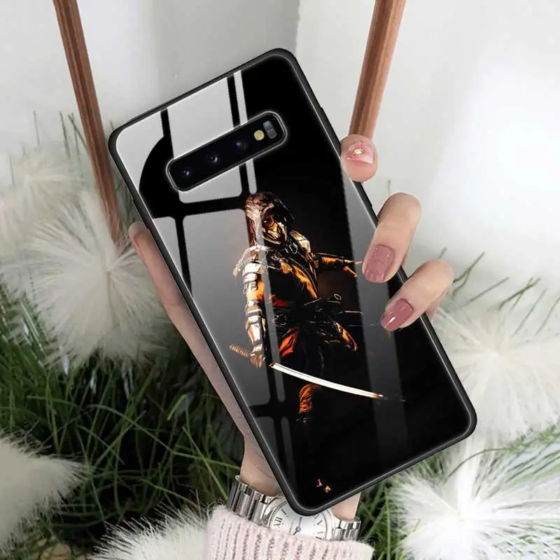 Mmoral Kombat чехол из закаленного стекла для samsung Galaxy S10 S10e S9 S8 Note9 Note 10 Plus 5G A50 A30 силиконовый край Funda Capa - Цвет: 14