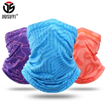 

Hot Summer Bandanas Breathable Neck Gaiter Cover Tube Scarf Face Bandana Cool Mesh Material Quick-drying Light Stretch Women Men