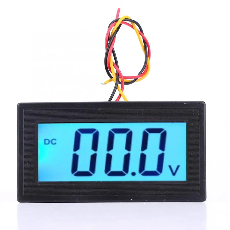 YB5135D LCD Digital Display Three Wire Voltage Meter Monitor Voltmeter Fully Seal DC0-2/20/100/200/300/500V | Инструменты