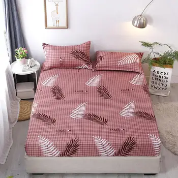 

20 Printed Fitted Sheet Elastic Bed Mattress Cover High Quality Elastic Rubber Band Printed Bedding Fitted Sheet
