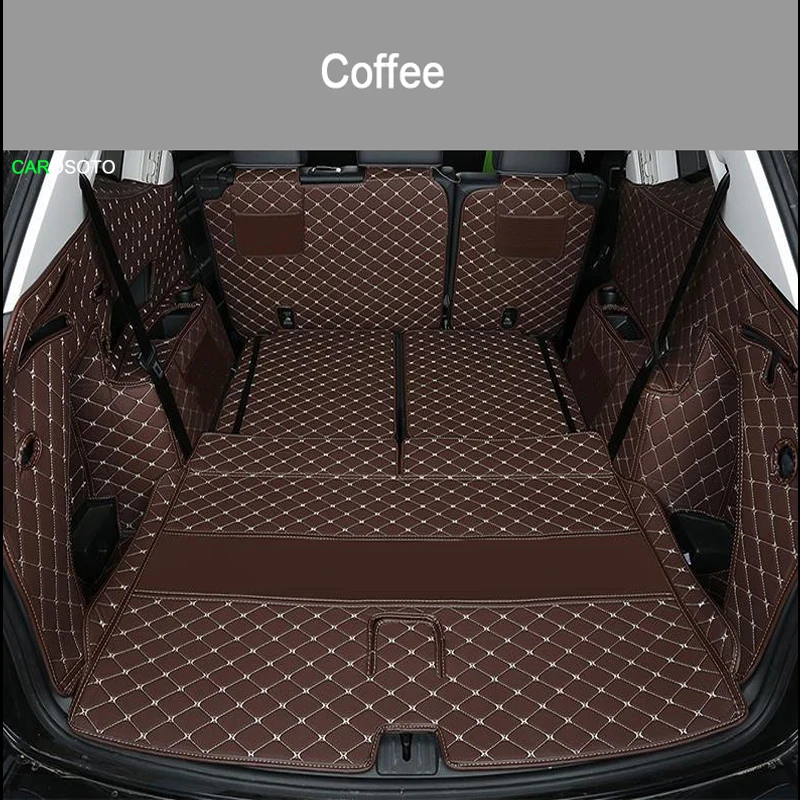 Кожаный Автомобильный Коврик для багажника чехол-накладка volkswagen Атлас 2017 2018 2019