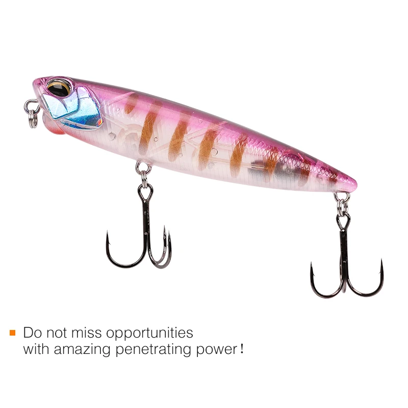 TSURINOYA Fishing Lure DW59 Floating Water Z-Shaped Pencil 85mm 10.5g Articial Bait Topwater Bass Bait 5 Colors