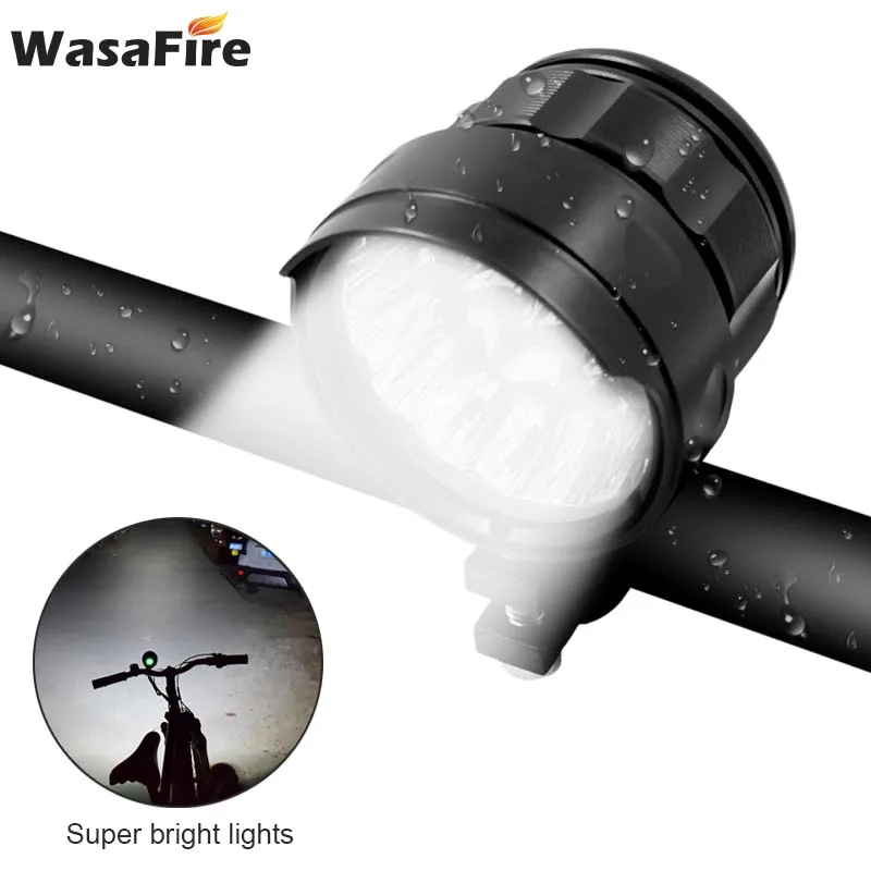 Суперъяркая Водонепроницаемая светодиодная фара Wasafire 40000 лм 18 светодиодов XM-L T6 3