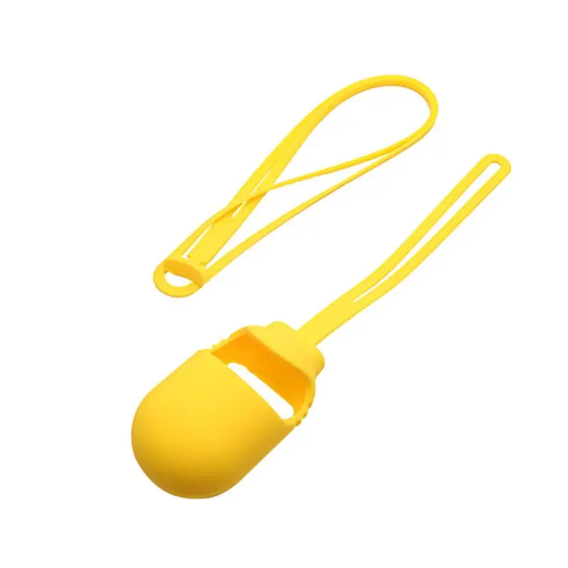 Силиконовый защитный чехол с анти-потеря шейный ремешок для samsung Galaxy Buds H37E - Цвет: Цвет: желтый