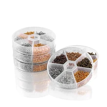 

Mixed Screw Eye Pins Hook Clasps Connector DIY Jewelry Findings Material Pins Box Sets For Jewelry Making Findings Accessories