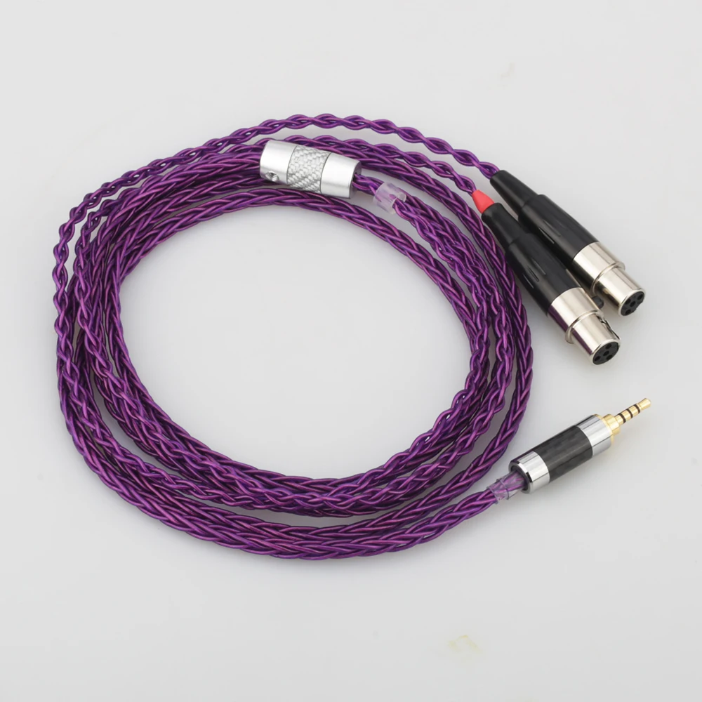 Audiocrast HIFI 2 5 3 5 4 4mm XLR Balanced Earphone Headphone Upgrade Cable Silver Plated for Audeze LCD 3 LCD3 LCD 2 LCD2 LCD 