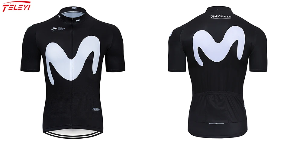 Летняя одежда для велоспорта с защитой от ультрафиолета, с коротким рукавом, дышащая одежда для велоспорта, спортивная одежда для горного велосипеда, одежда для велоспорта movistar
