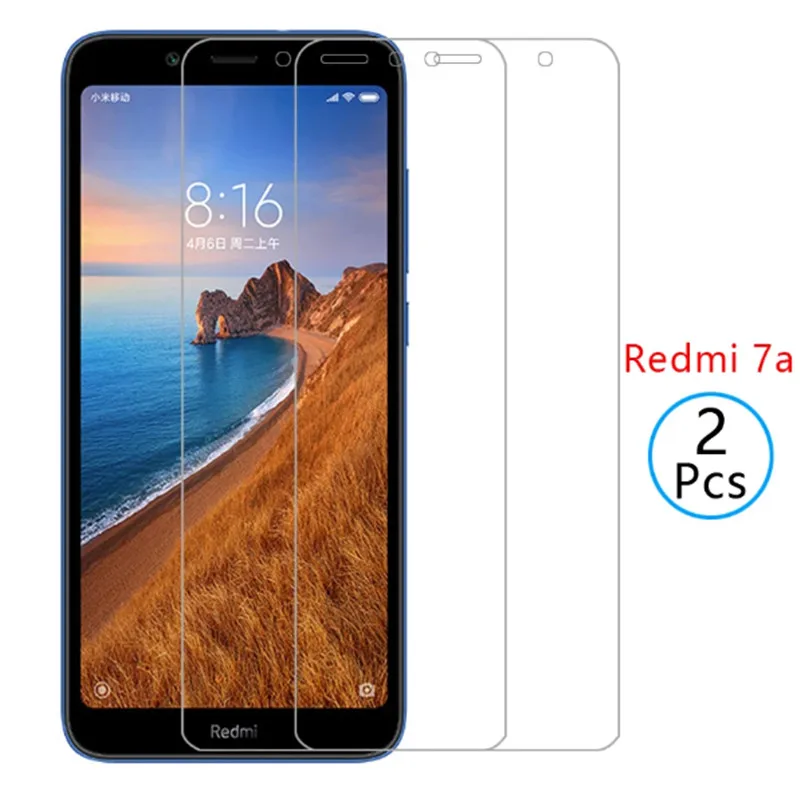 Защитное стекло 9H для телефона Xiaomi Redmi7a 6 a закаленное Ksiomi Red Mi Redme 7A пленка